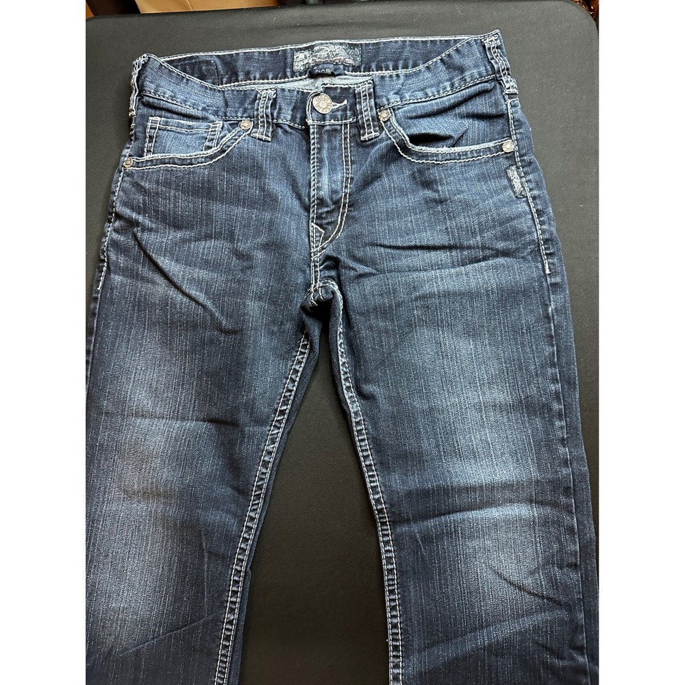 Silver Jeans Co Nash Straight Leg Dark Wash Denim Jeans W31 L30 M22433SAF456